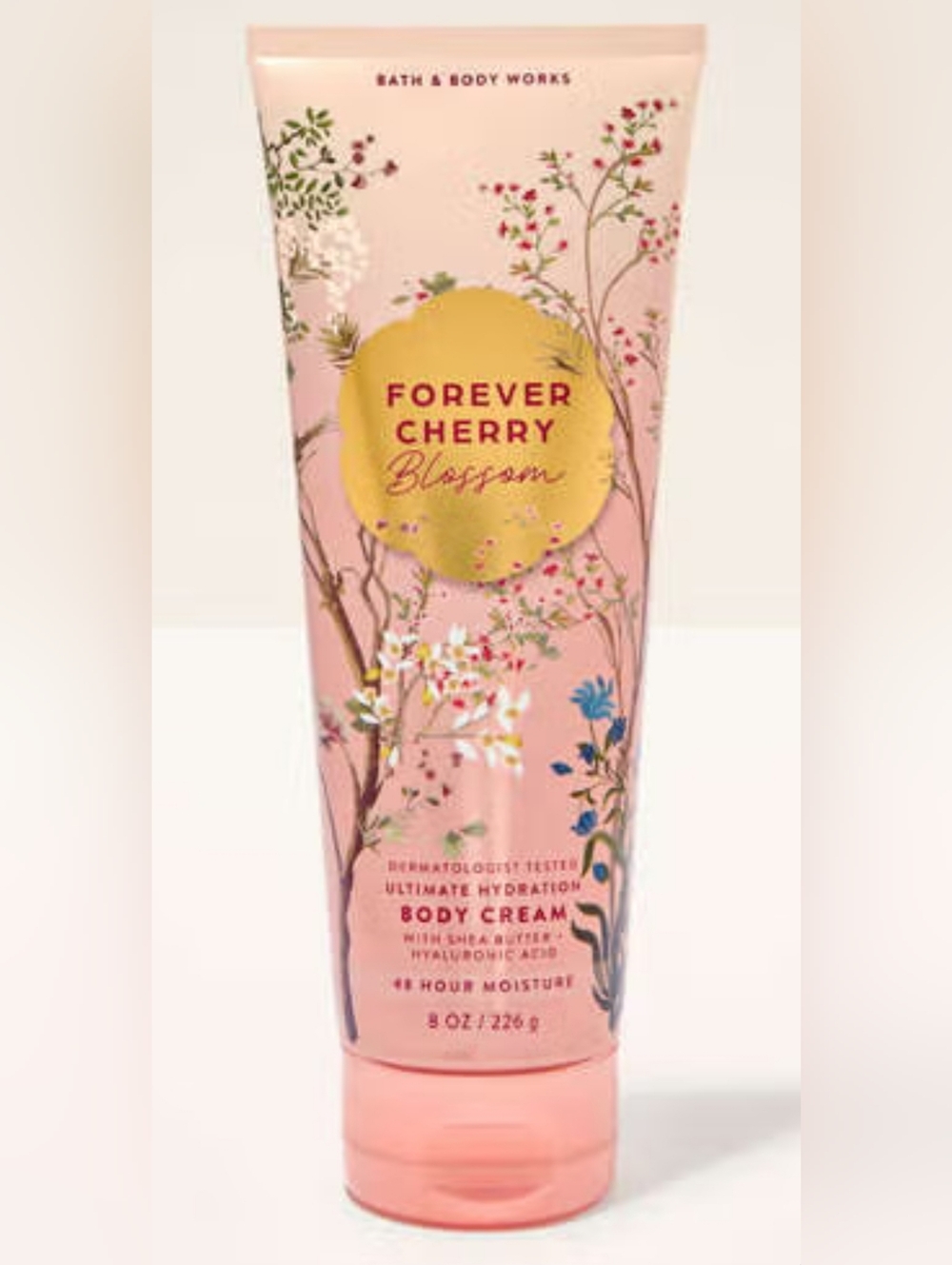 New! Bath & Body Works Body Cream - Forever Cherry Blossom 8 Ounce-226 G Nib NWT